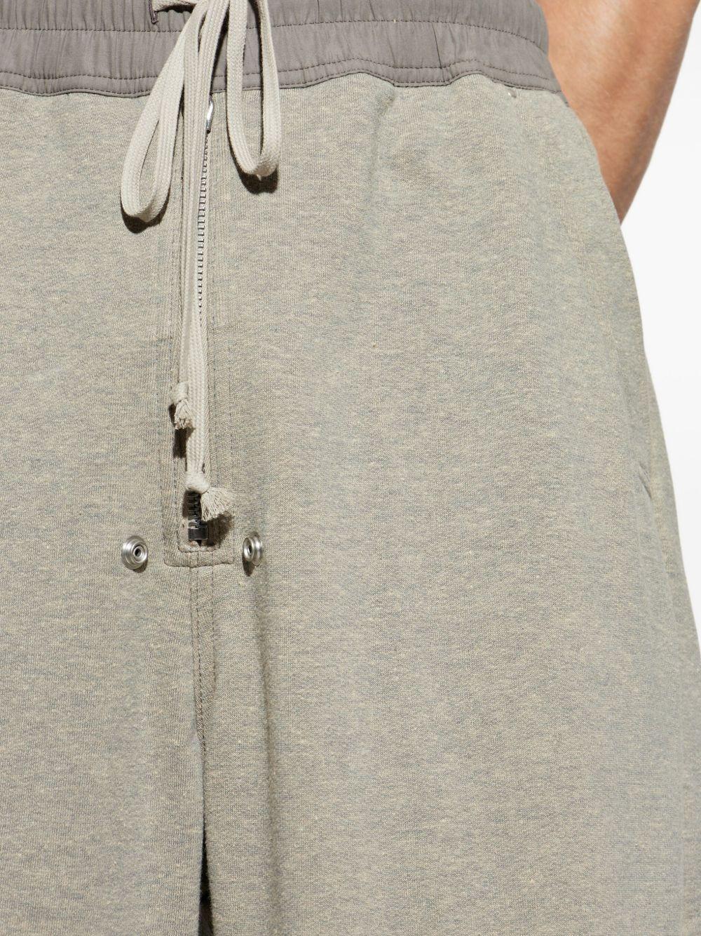 Pantaloni a gamba ampia con coulisse in grigio Rick owens drkshdw - uomo 