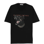 T-shirt Dobermann in nero Ih nom uh nit - uomo 