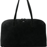 Borsa a spalla in suede in nero Toteme - donna 
