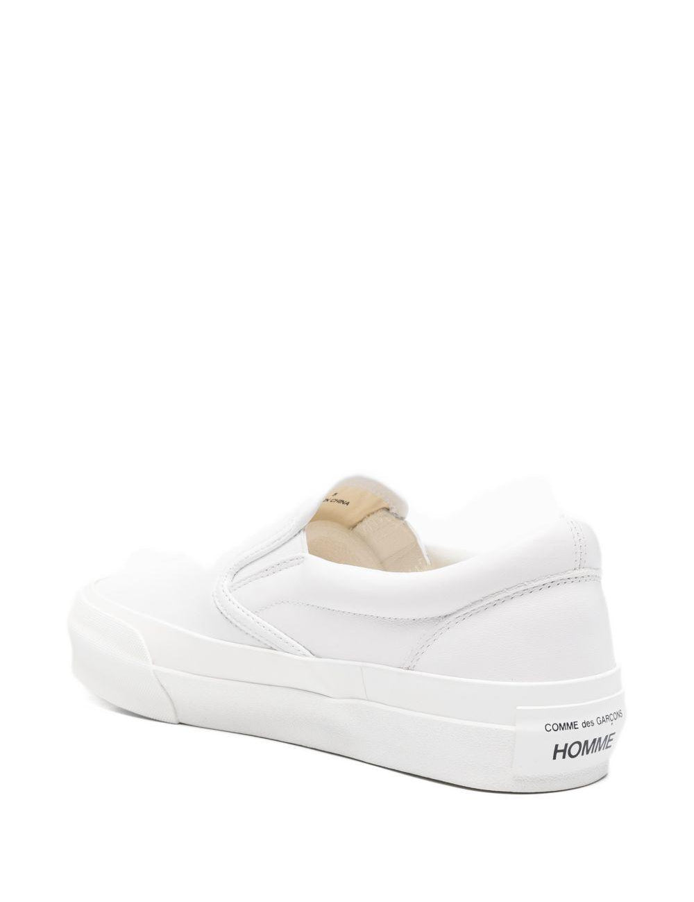 Sneakers senza lacci in bianco Comme des garcons homme - uomo 