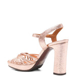 Sandali con tacco alto in oro rosa Chie mihara - donna 