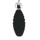 Portachiavi con logo e dettaglio in nero 