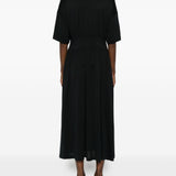 Abito midi plissettato in nero Toteme - donna 