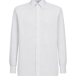 Camicia a righe in bianco 