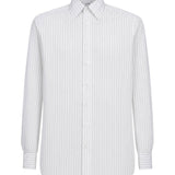 Camicia a righe in bianco 