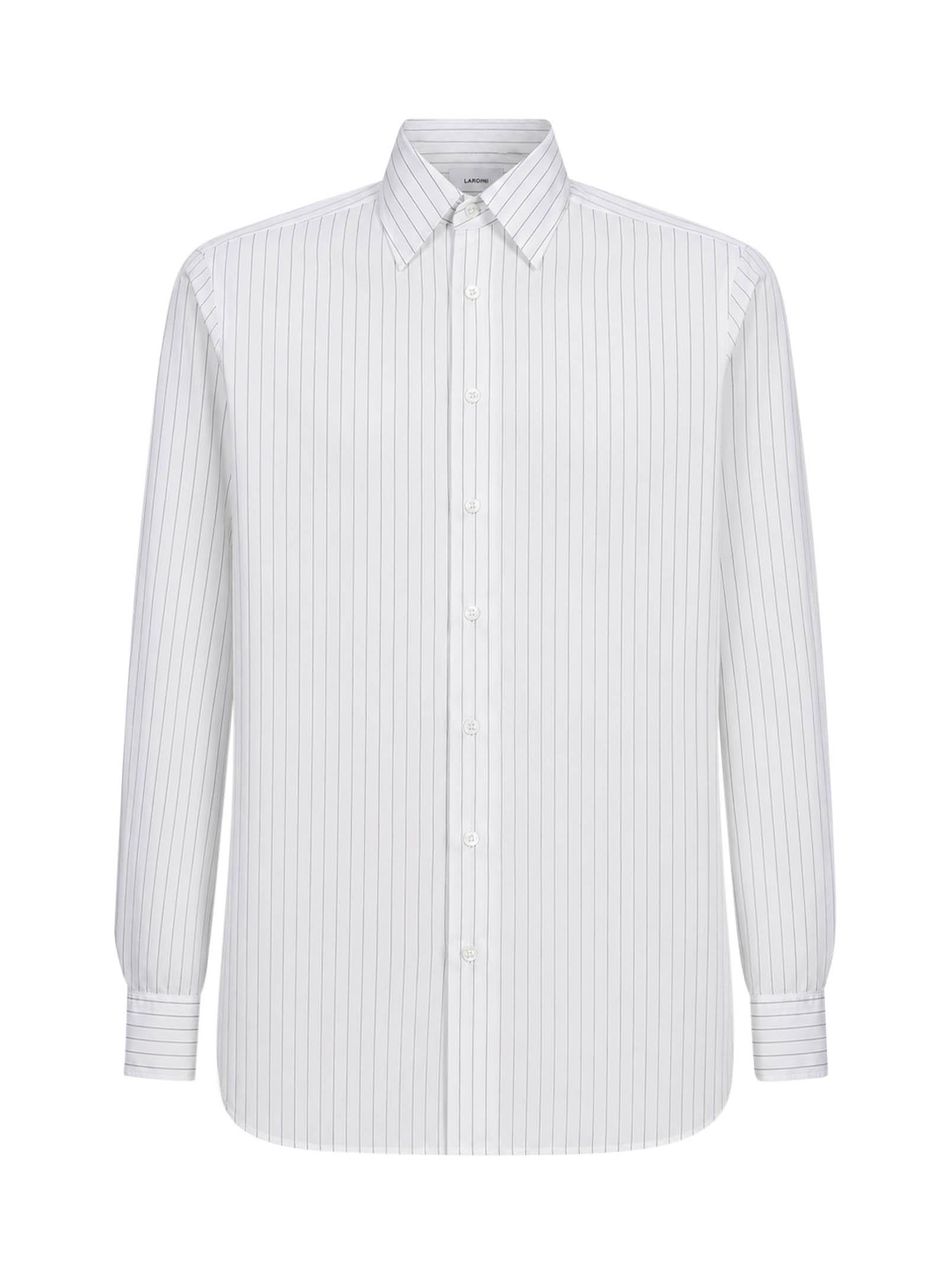 Camicia a righe in bianco 