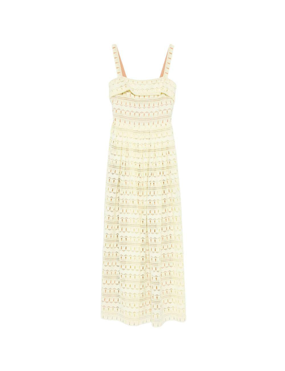 Abito in pizzo in giallo Elie saab - donna 
