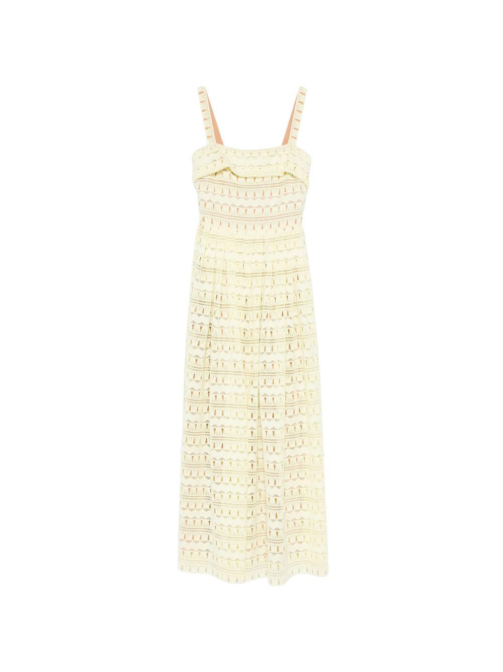 Abito in pizzo in giallo Elie saab - donna 
