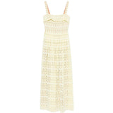 Abito in pizzo in giallo Elie saab - donna 