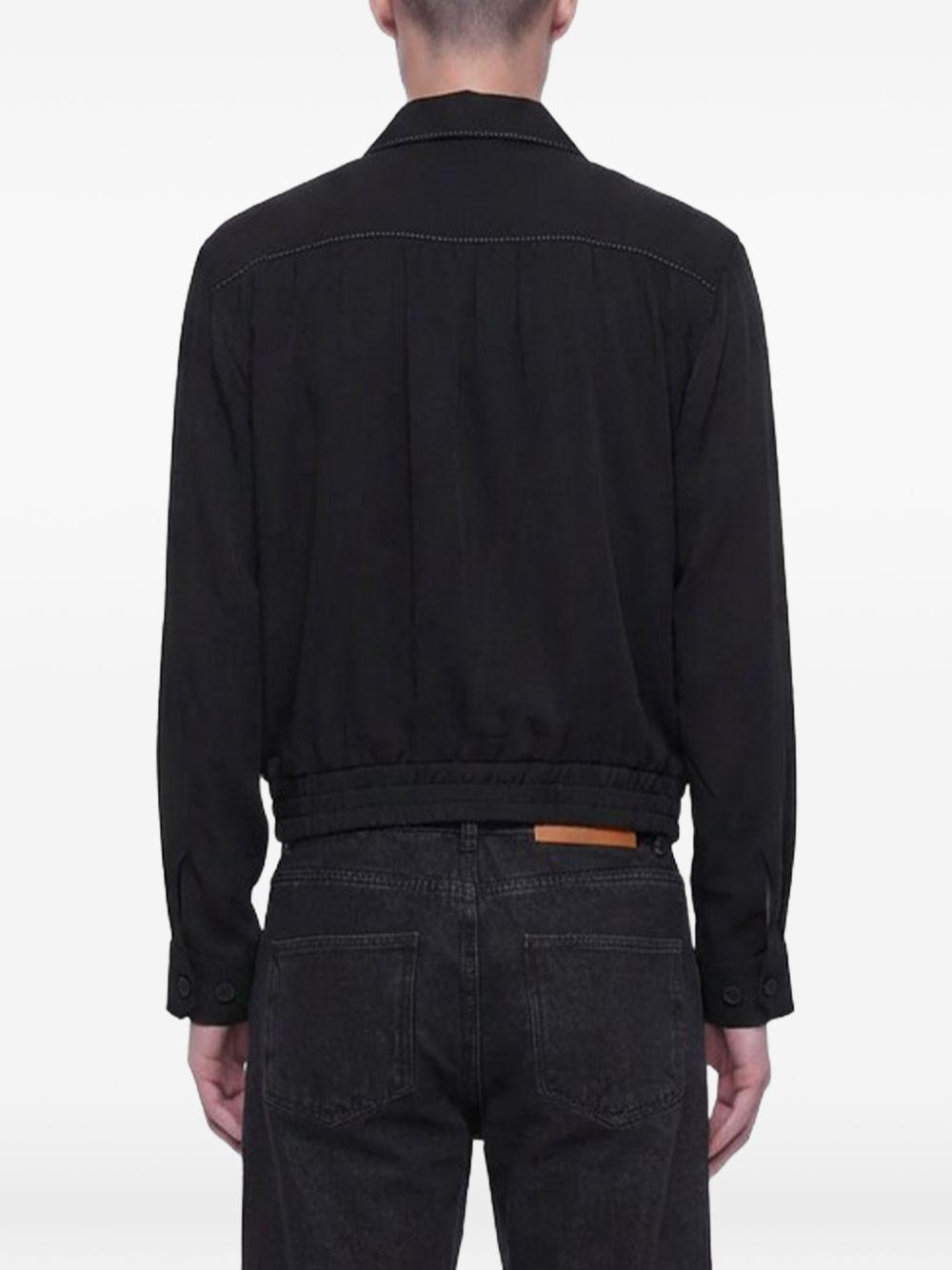 Giacca herman con zip in nero Second layer - uomo 