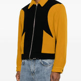 Giacca a pannelli corky in nero e giallo Second layer - uomo 