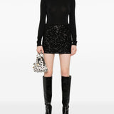 Body a collo alto colorado in nero Wolford - donna 