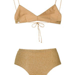 Bikini due pezzi Lumière in oro Oséree - donna 