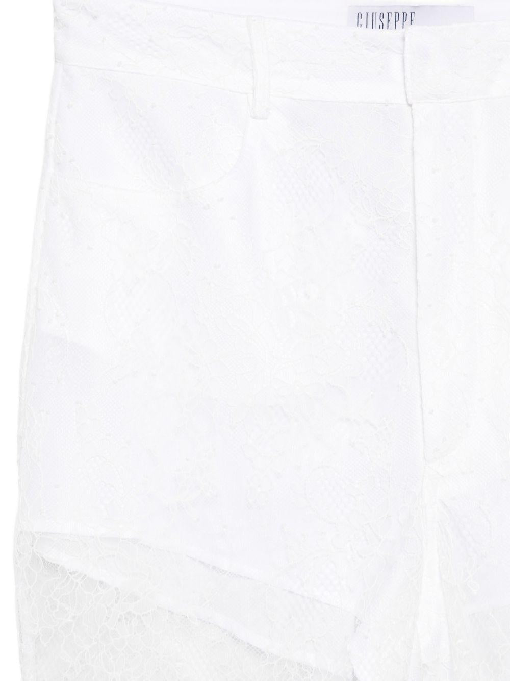 Pantaloni in pizzoin bianco GIUSEPPE DI MORABITO - DONNA 