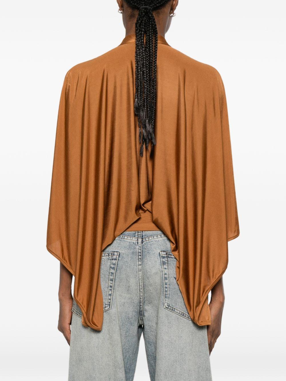 Blusa con nodo in bronzo Rick Owens Lilies - donna 