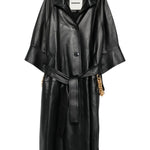 Cappotto con cintura in nero Darkpark - donna 