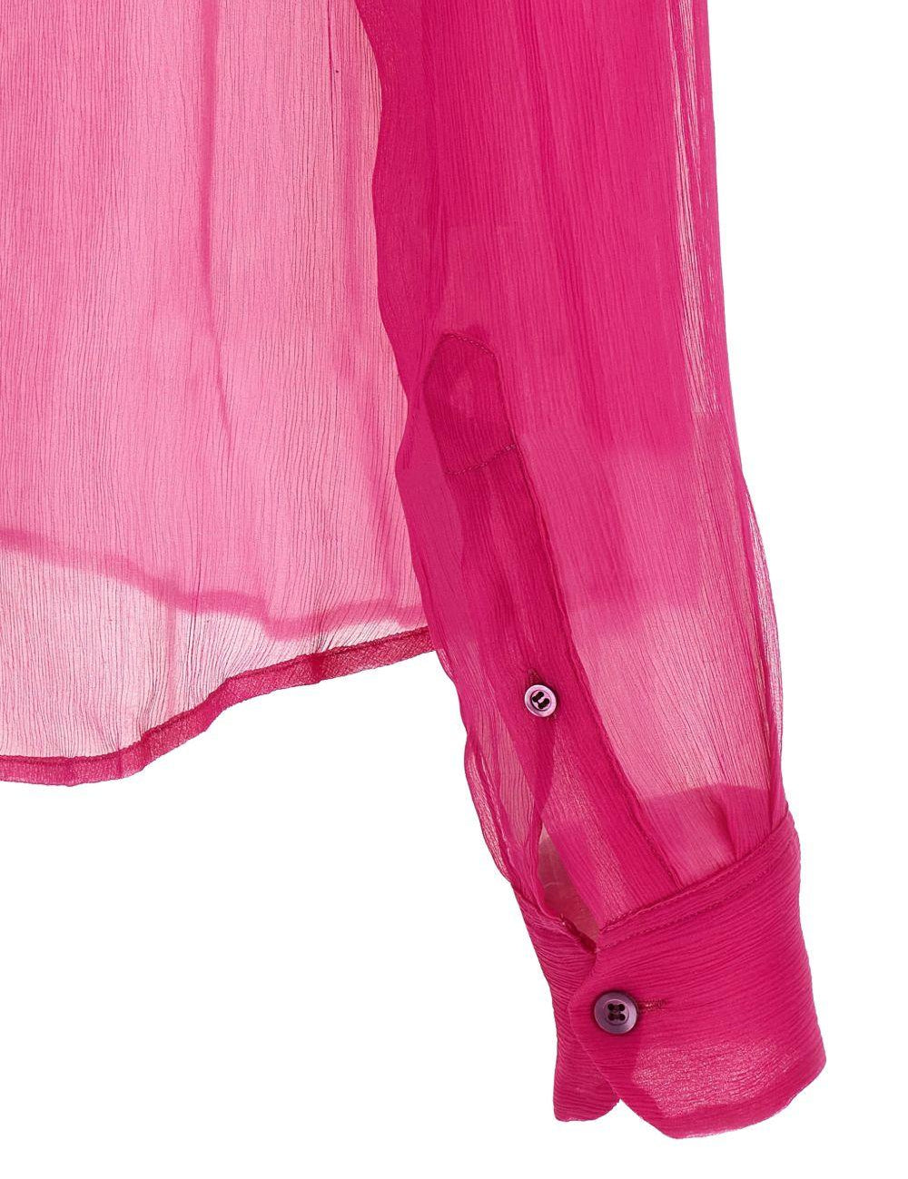 Camicia semi-trasparente cloudy in rosa  Dries van noten - donna 