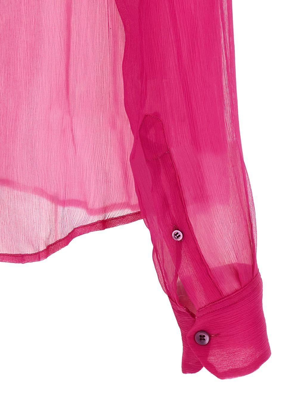 Camicia semi-trasparente cloudy in rosa  Dries van noten - donna 