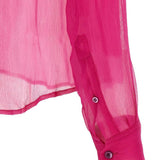 Camicia semi-trasparente cloudy in rosa  Dries van noten - donna 