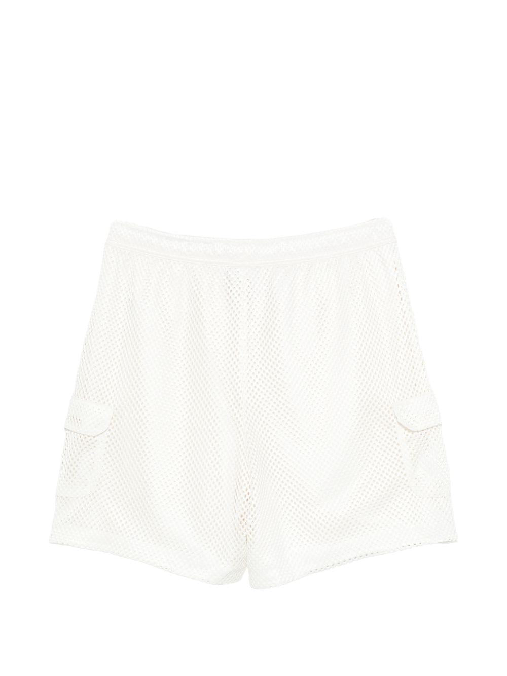 Pantaloncini con dettagli a fibbia in bianco The north face - uomo 