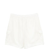 Pantaloncini con dettagli a fibbia in bianco The north face - uomo 
