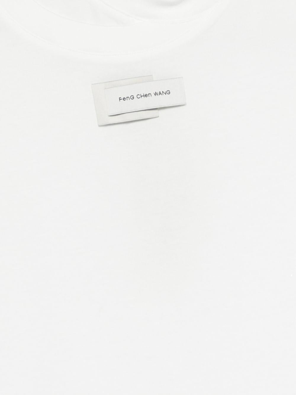 Canotta con logo in bianco Feng chen wang - uomo 