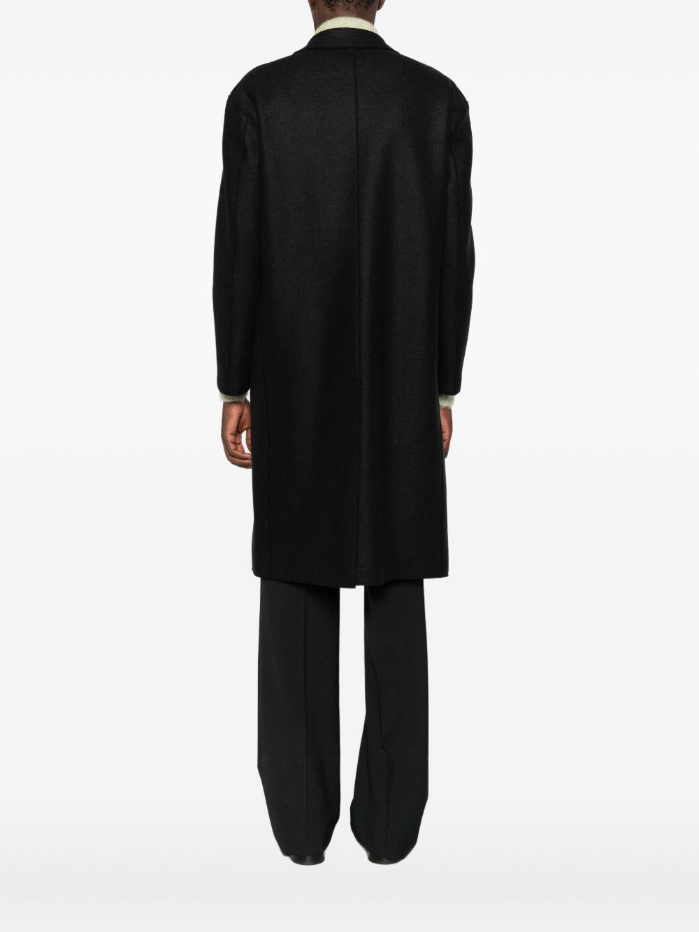 Cappotto monopetto con tasche in blu Harris wharf london - uomo 