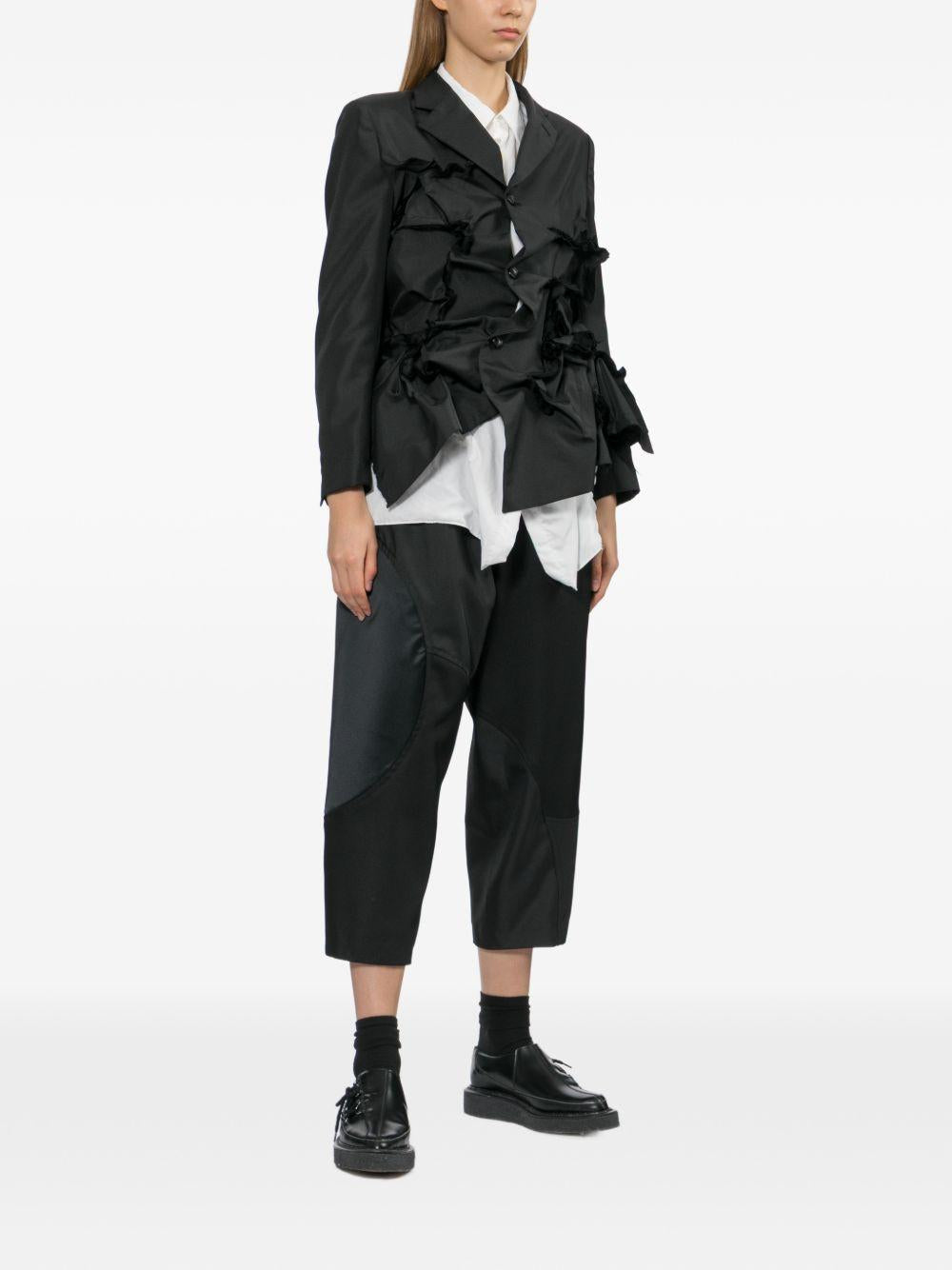 Giacca con ruches in nero Comme Des Garçons - donna 