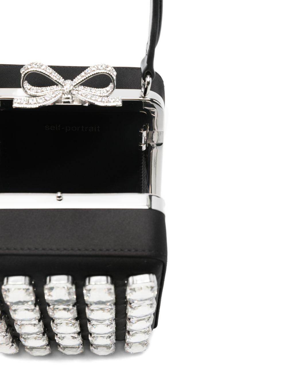 Borsa a mano con decorazione in nero Self-Portrait - donna 