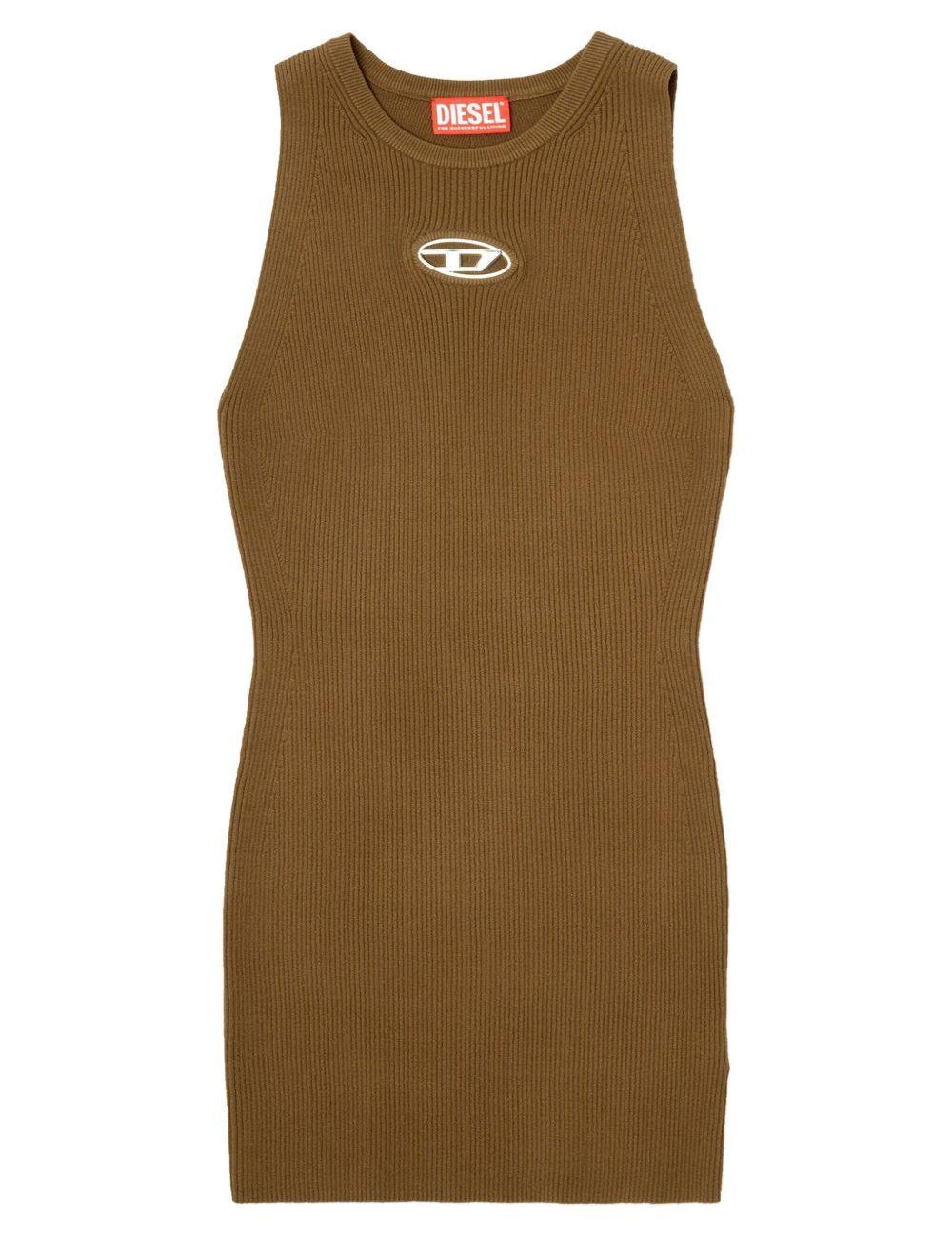 Abito M-Onervax con collo alto  in marrone Diesel - donna 