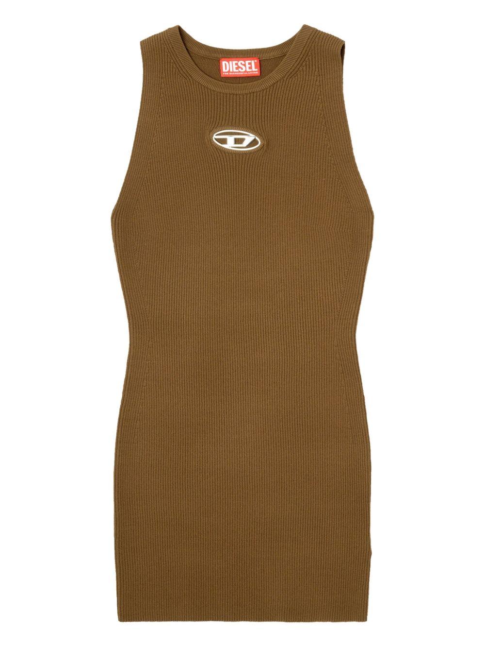 Abito M-Onervax con collo alto  in marrone Diesel - donna 