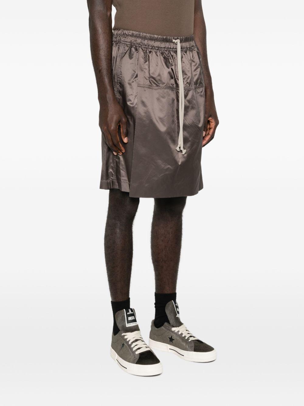 Shorts kilt al ginocchio in marrone Rick Owens x Moncler - unisex<BR/> 