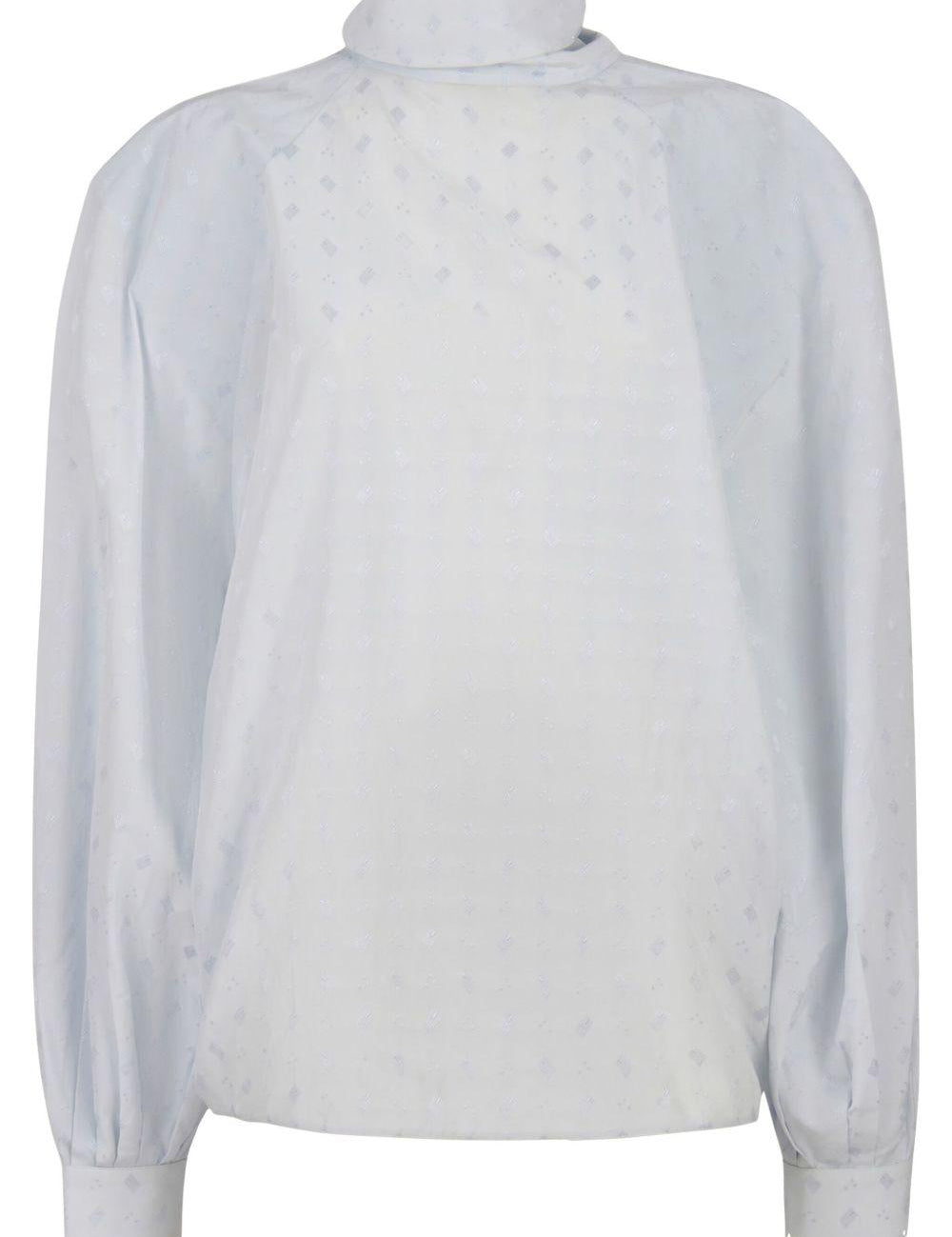 Blusa a collo alto in celeste Marni - donna 