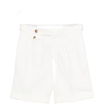 Pantaloncini con bottoni in bianco Brunello cucinelli - uomo 