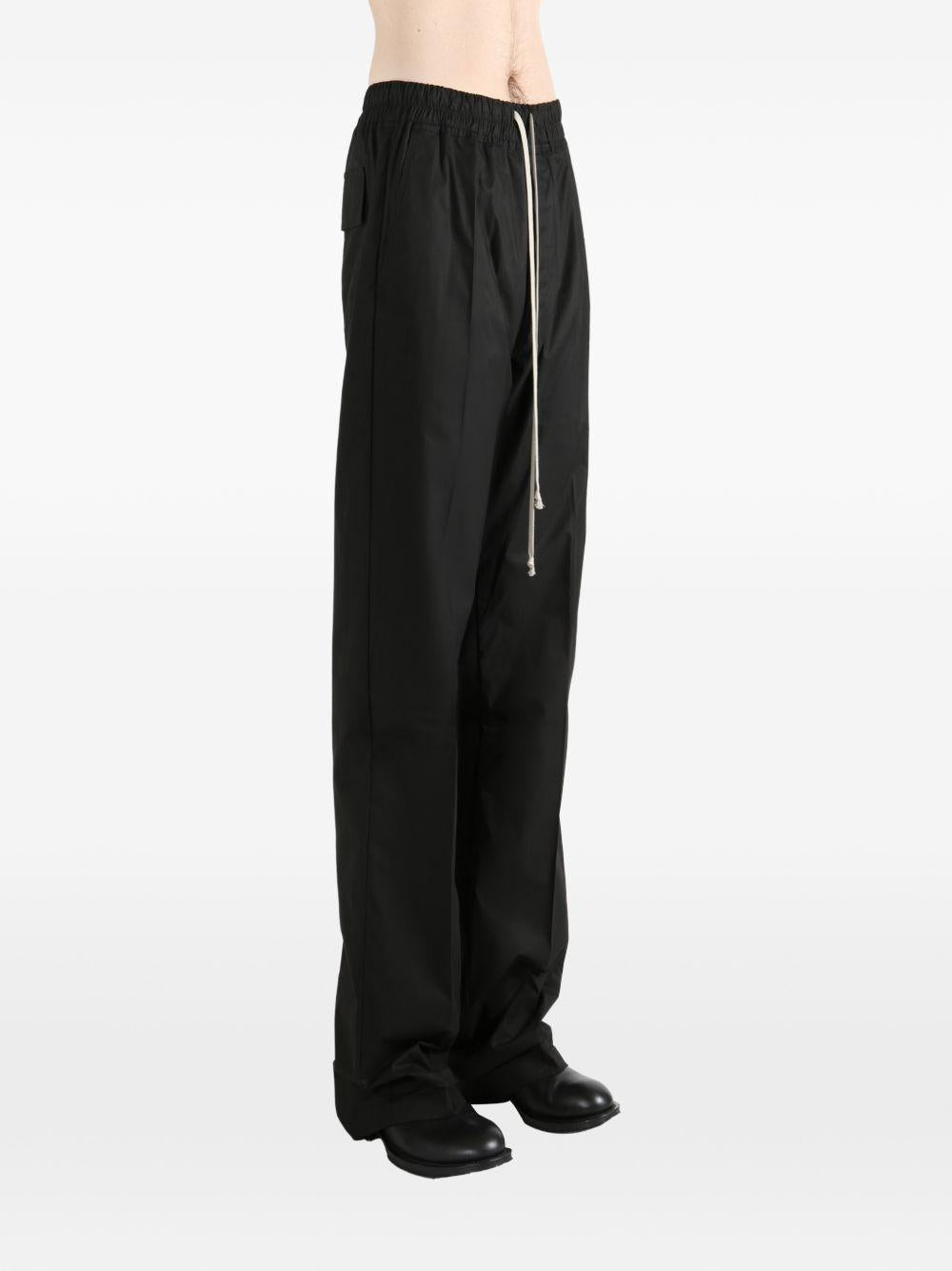 Pantaloni con coulisse in nero Rick owens - uomo 