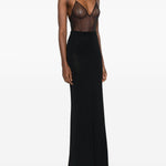 Body con zip e scollo a v in marrone Alex perry - donna 