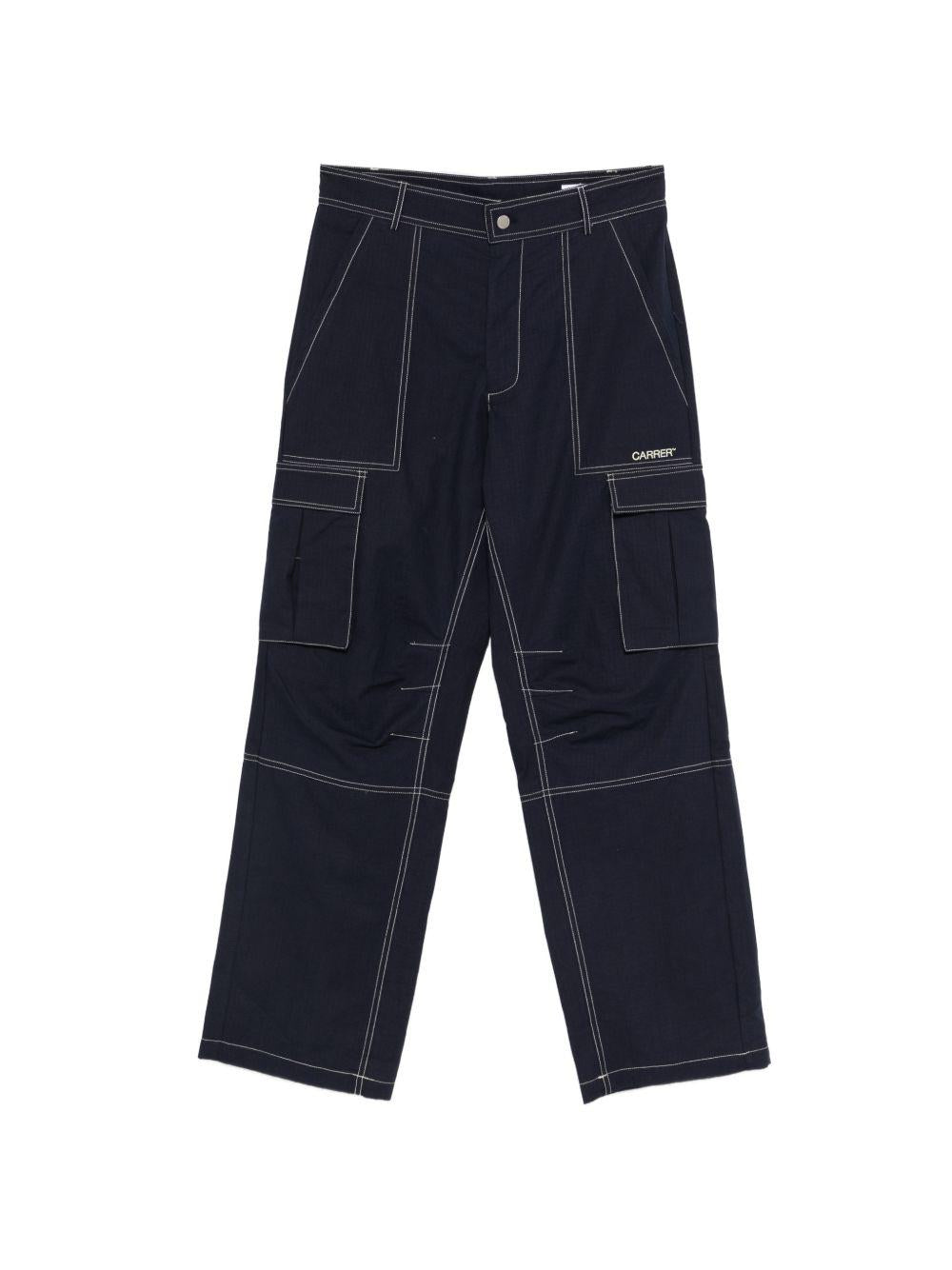 Jeans cargo con cuciture a contrasto in blu Carrer - uomo 