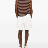 Shorts a pieghe con fibbia in bianco Briglia 1949 - uomo 