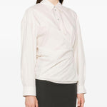 Camicia con chiusura laterale in avorio Lemaire - donna 