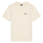 T-shirt con logo in avorio Jacquemus - uomo 