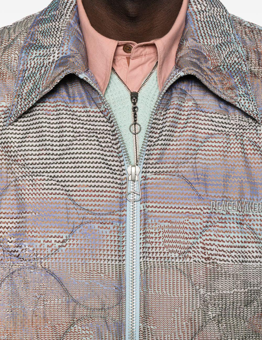 Giacca trapuntata in multicolore Oamc peacemaker - uomo 