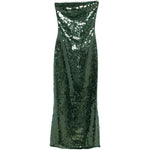 Abito di paillettes in verde Oséree - donna 