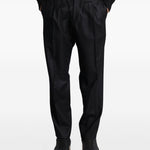 Pantaloni a gamba dritta albert in nero Grayed - uomo 