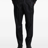 Pantaloni a gamba dritta albert in nero Grayed - uomo 