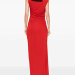 Abito maxi con spacco blaine in rosso Simkhai - donna 