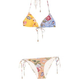 Bikini con stampa spliced in multicolore Zimmermann - donna 