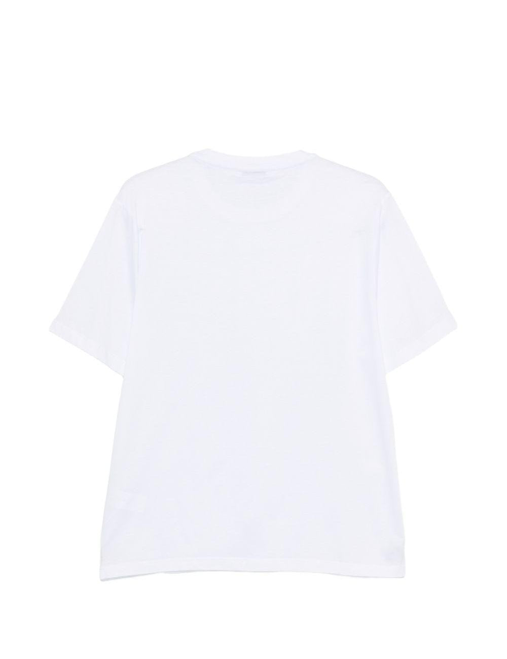 T-shirt girocollo in bianco Kangra - uomo 