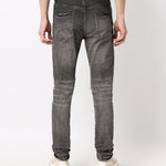 Jeans slim a vita bassa in grigio Purple - uomo 