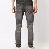 Jeans slim a vita bassa in grigio Purple - uomo 