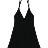 Abito mini Ellipse in nero Courreges - donna 